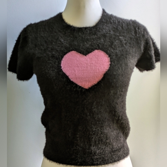 Hannah Banana Other - NWT ... Hannah Banana Tween( Size 16) Fuzzy Heart Sweater